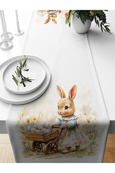 Bertille Home Seria de primăvară 140x40 cm Runner imprimat digital (Paște de ...