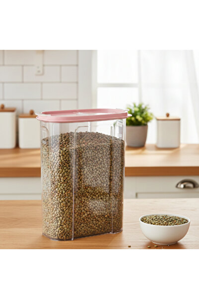 İN3DEX Practical and Transparent Kitchen Storage Container with 2.4 Liter Cap...