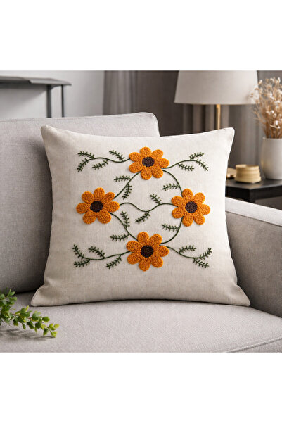 Bikaya Home 2-Piece Punch Embroidered Decorative Pillowcase |   Modern & Bohe...