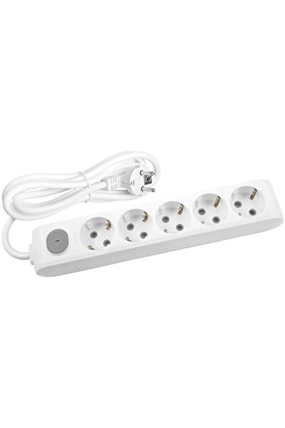 Nacario Nrcrioshop Pack of 5 Switch-Grounded Cable Sockets 1m Socket 1201248