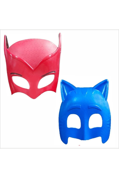 ZENVİVA قناع بيجاما سكيلرز للفتيات على شكل بومة حمراء وللفتيات على شكل قطة زرقاء