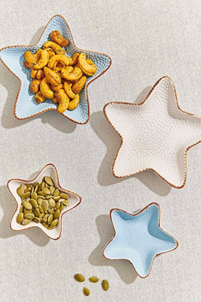Paşabahçe StarFish Seramik Tabak S Mavi