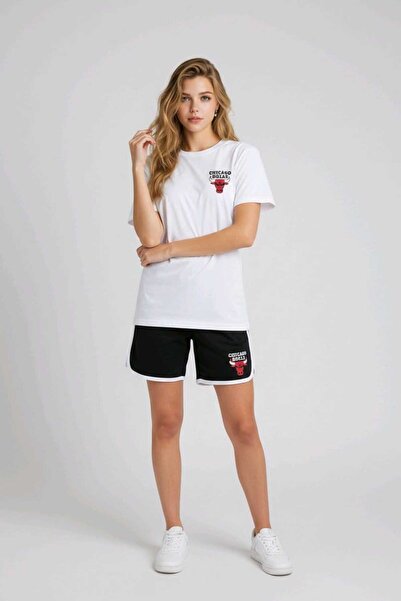 YOHO SPORT Новий сезонний тренд: футболка з принтом Bulls - шорти з поліестер...