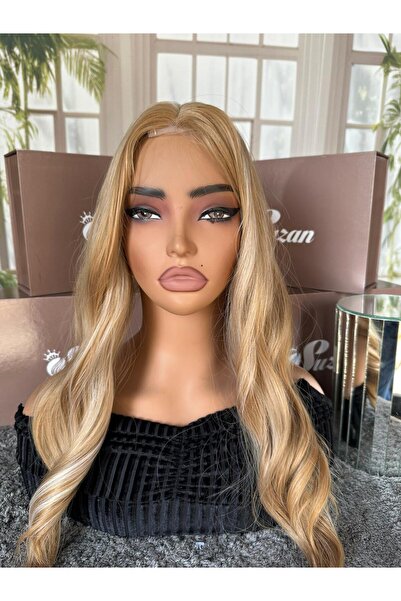 Suzan Peruk Baby tabanlı önü tül detaylı Gerçek saç dokusunda TEPELİK- Tepe s...