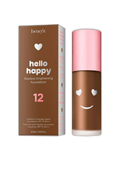 OEM Benefit, Hello Happy, Fond de ten lichid iluminator, 12, Cald intens, SPF...