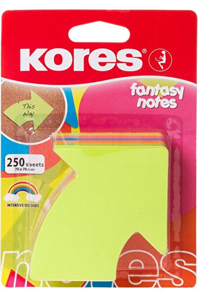 Nacario NrcrioShop 70 × 70 مم (علامة سهمية)، 5 ألوان نيون مع ورق ملاحظات لاصق...