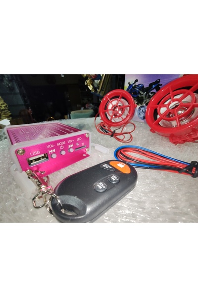 Arzu / Monero Motosiklet Alarm Seti [bluetooth] Müzik Çalar Mp3 Motorsiklet A...