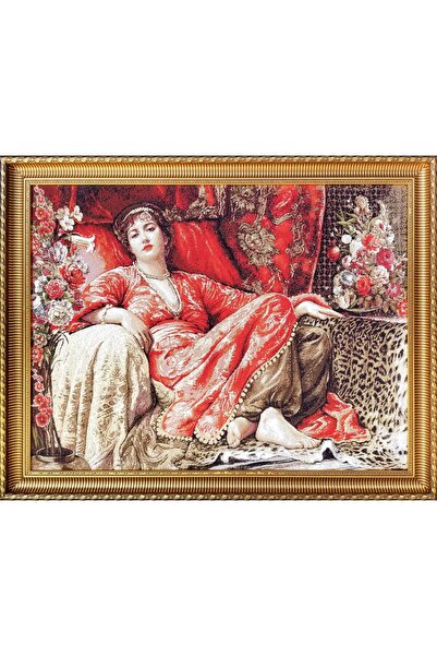 GoblenAL O7 Goblen Dokuma Kumaş - Kösem Sultan - Osmanlı - Kırlent, Çanta, Ta...