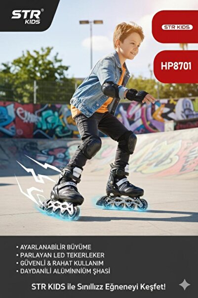 E-LİFE HOME 4 Kademeli Ayarlanabilir Alüminyum Şase Güvenli Parlayan LED Teke...