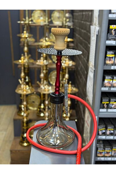 DR KARAM HOOKAH Alüminyum Kırmızı Nargile Takımı