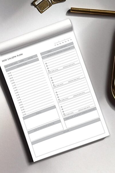 Nacario Nrcrioshop Desktop Study Planner |   60 Sheets |   17X24 cm |   Daily...