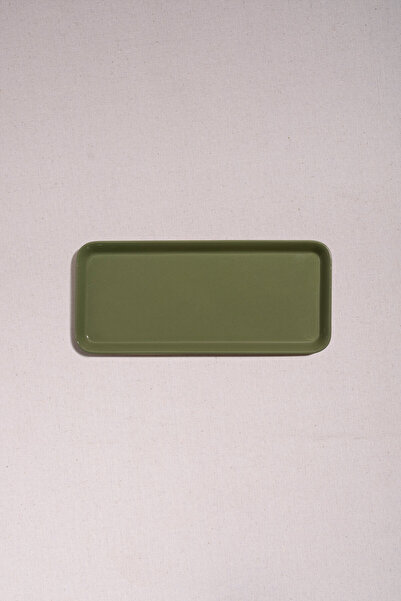 Paşabahçe Faroe Seramik Dikdörtgen Servis Tabağı Yeşil