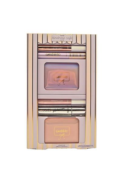 Tarte Cosmetics Kindness makeup set with palettes, mascara, and lip gloss