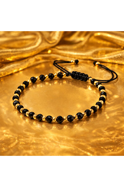 Handmade CharmStore Luxury Black Gold Bracelet