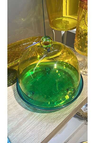 hediye Esterhomedecor Colored Glass Small Size Cake Pan