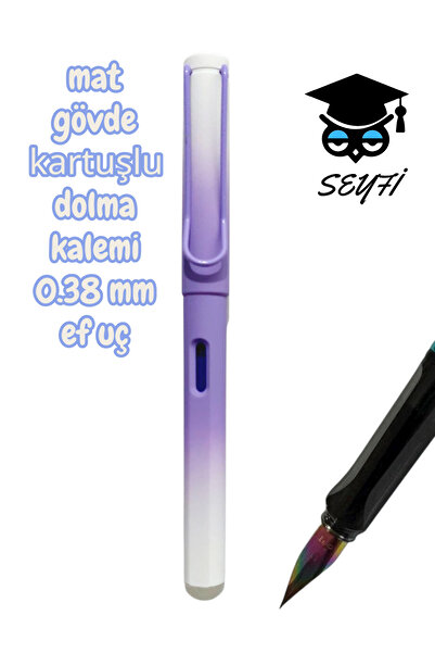 SEYFİKİRTASİYE قلم حبر جاف بجسم بلاستيكي غير لامع، سن 0.38 مم