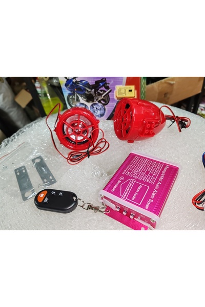 Bix Motosiklet Alarm Seti [bluetooth] Müzik Çalar Mp3 Motorsiklet Alarım ışık...