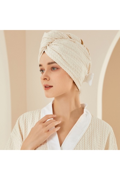 REEFI Large waffle baby towel - beige