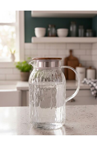 Luca Mia Lalezar Metal Kapaklı Cam Sürahi 1600 ML