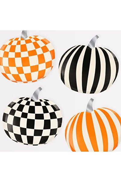 esplendor Espshopx - Mod Pattern Pumpkin Plates - Modern Pumpkin Plates (8-Pi...