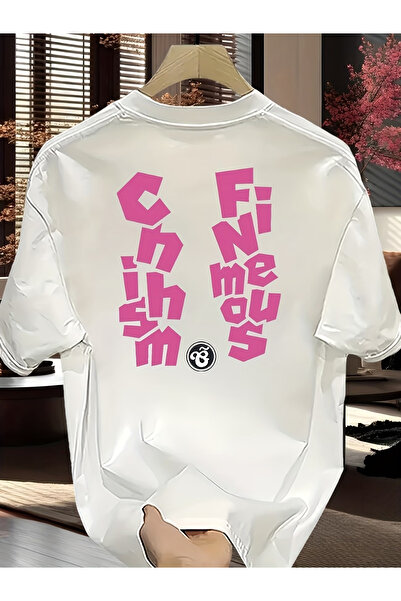 Rayan & Hoor Style Special printed oversize cotton bicycle collar t-shirt