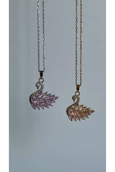 ArtBDesign Swan Necklace Gold Color (1 Piece)