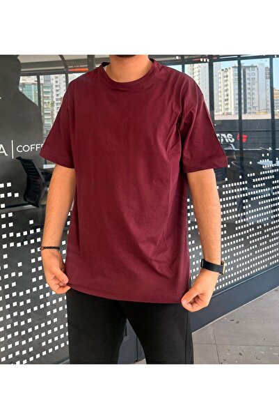 MODA تي شيرت كبير الحجم مصنوع من القطن بنسبة 100%، مصنوع من قماش قطني ممشط، ي...