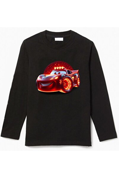 Efendioğlu Design Tricou din bumbac cu mâneci lungi și imprimeu ALEVLİ cu mașini