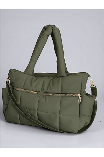 Nuggita Rettangolo Speciale - Waterproof Puffer Bag - Khaki