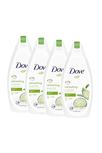 Dove Set 4x Refreshing Moisturising Shower Gel, 450 ml