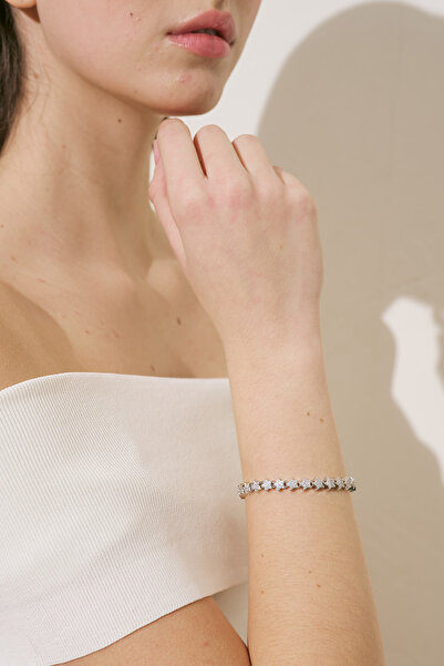 Manuka Sirali Stone Detail Star Bracelet Silver