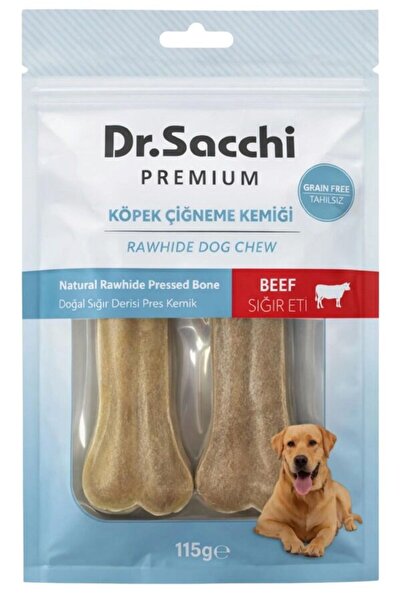 Dr. Sacchi Dr.Sacchi Premium Sığır Etli Doğal Sığır Derisi Press Kemik Tahıls...