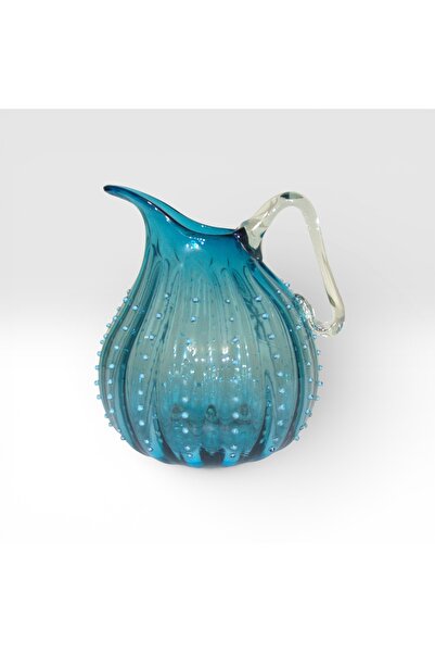 Mon Kristal Mavi Cam Sürahi