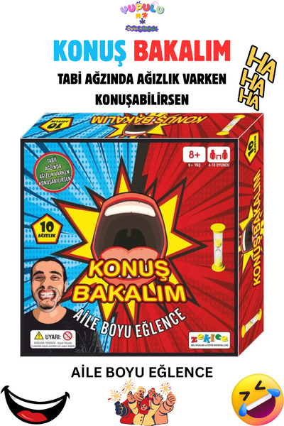 YUPULU Konuş Bakalım Oyunu Söyle Bakalım Oyunu Kum Saatli Bol Kahkahalı Kutu ...