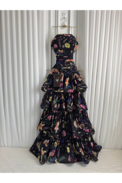 Ora Brent floral layered two-piece dress