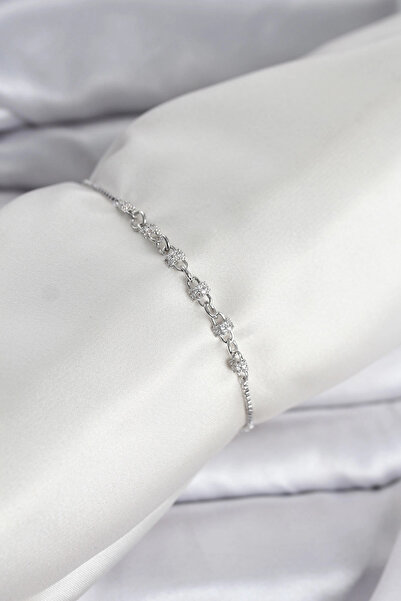 Nacario Mey Import ®   Silver Color Chain Model Zircon Stone Brass Elevator W...