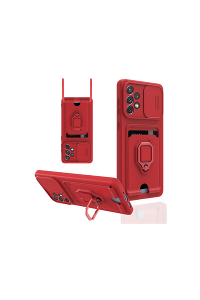 cepmoda Samsung Galaxy "A53 (5g)" Case with Ring and Ip Strap, Card Holder Ca...