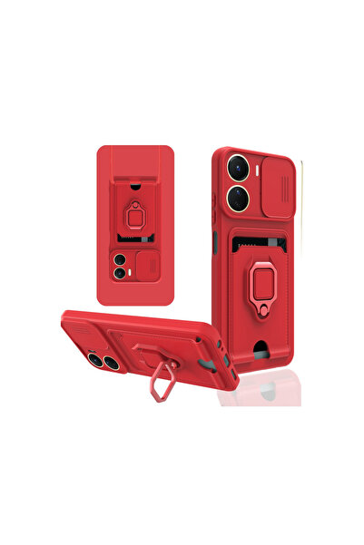 cepmoda حافظة هاتف فيفو "Y16" مع حلقة وحزام iP، غطاء حماية للكاميرا مكون من ح...