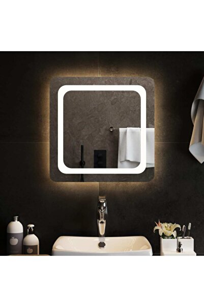 Concept Oglindă de baie cu LED, 50x50 cm