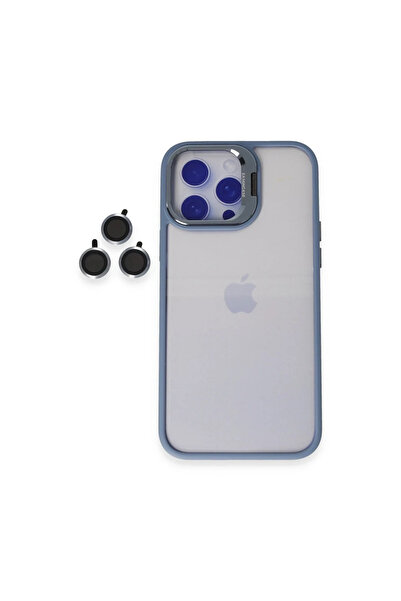 xirshop غطاء حماية لهاتف آيفون 14 برو من جوكو مع حامل عدسة روبلوكس - أزرق سييرا