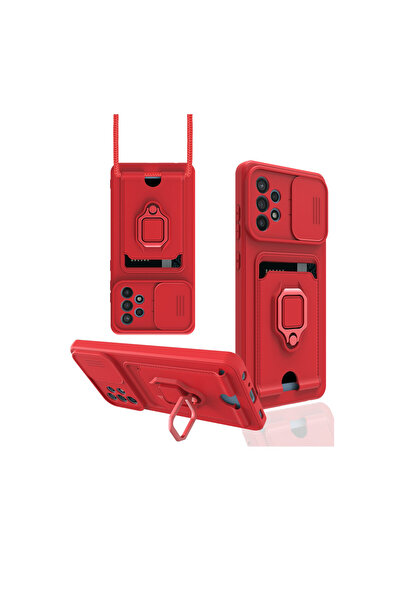 cepmoda Samsung Galaxy "A72" Case with Ring and Ip Strap, Card Holder Camera ...