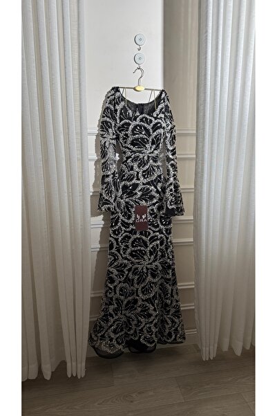Ora royal black evening dress