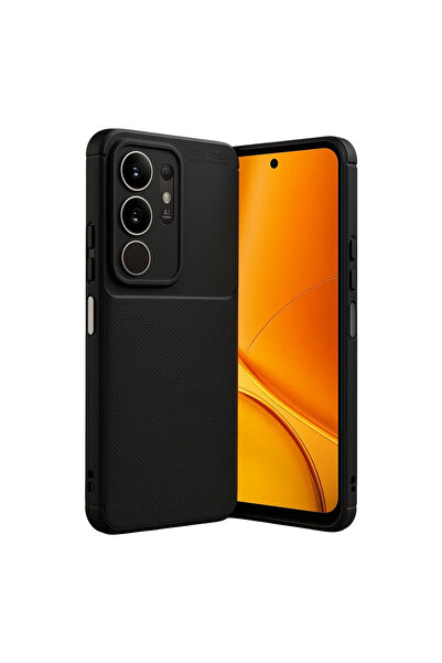 xirshop غطاء كربون فائق النعومة لهاتف فيفو Y29 4G - أسود