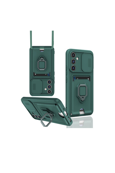 cepmoda Samsung Galaxy "A05S" Case with Ring and Ip Strap, Card Holder Camera...