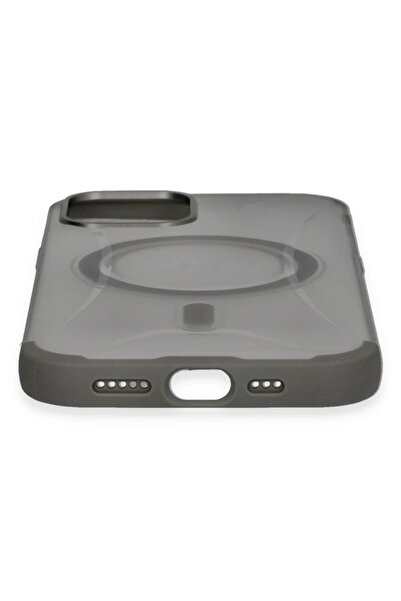 isiltikidsmoda غطاء جوكو لهاتف آيفون 12 هيلتون ماج سيف - رمادي تيتانيوم