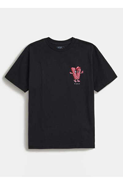 Vans Düz Siyah Erkek Çocuk T-Shirt VN000PY6BLK1-Brick and Mortar SS