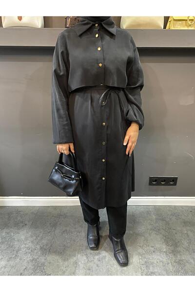 monalivabutik SİYAH PARÇALI PARDESÜ