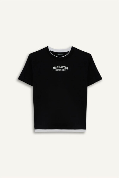 DeFacto 26Y801002303 Siyah Erkek Çocuk T-Shirt G7150A8/BK81