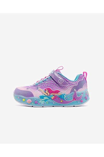 SKECHERS MERMAID DREAMS Büyük Kız Çocuk Mor Işıklı Spor Ayakkabı 303060L LVMT