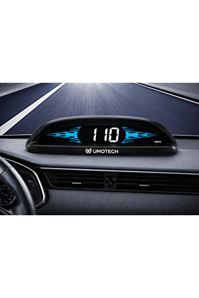 UmoTech B2 OBD2 HUD Hız Göstergesi | Hız-Saat-Yakıt Tüketimi | Su Sıcaklığı-V...